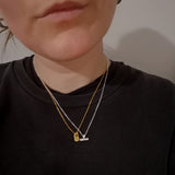 SAMPLE Golden Padlock Necklace 1