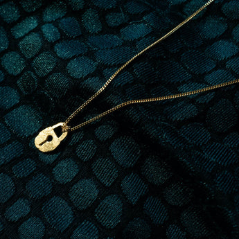 Golden Padlock Scrap Necklace