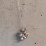 Silver Pendant created using alubia beans and the T.I.Y KIT cast in recycled silver 